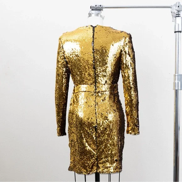 Gold Sequin Dress - Picture 2 of 3